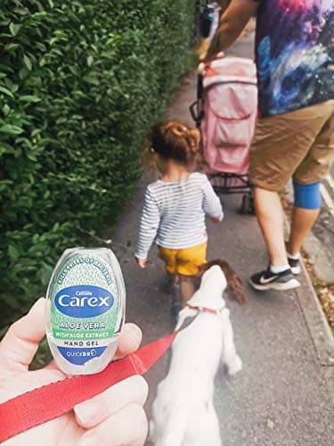 Carex Aloe Vera Antibacterial Hand Sanitiser Gel, Anti Viral Action, 70 Percent Alcohol, Cleans, Cares and Protects, Bulk Buy, Pack of 12 x 50 ml — view 4