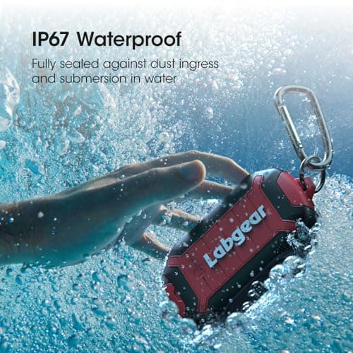 Labgear Powerbank IP67 Waterproof, Rugged 10,000mAh Portable Type-C Fast Charging QC 3.0, Worksite Power Bank Charger for Smartphones — view 6