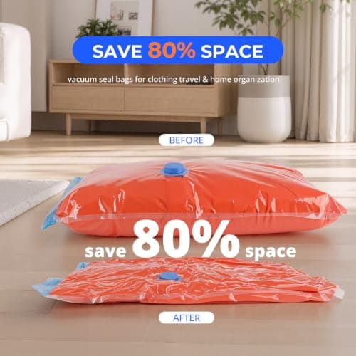 15 Pack Vacuum Storage Bags with Cordless Electric Pump in 5 Combo Sizes — view 5