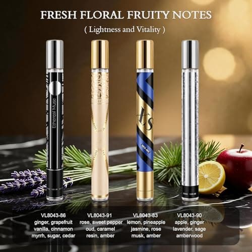Cologne for Men, 10 Pack 35ml Perfume Set Gifts, Mens Cologne Sampler Sets, Travel Size Mini Perfume, Woody Leathery Fruity Floral Notes, Mens Gifts for Fathers Day Christmas Valentines Birthday — view 4