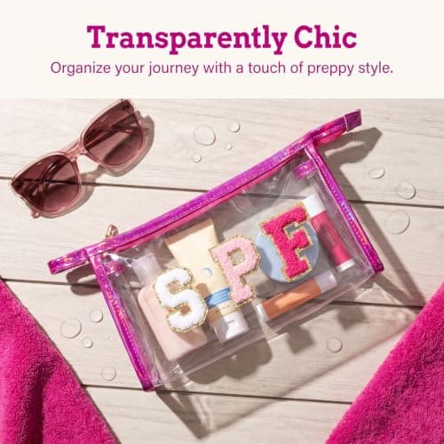 Waterproof Beach Bag,Clear Makeup Bag, Summer Travel Storage Pouch for Sunscreen Cosmetic Swim Pool Accessories, Suitable for Adults — view 5
