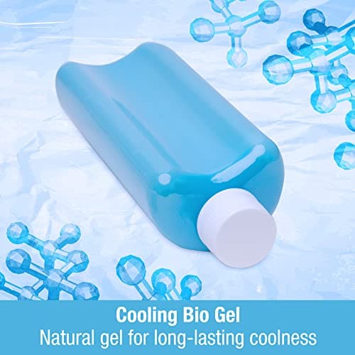Insulin Cooler Travel Case by Tilcare - 74H Reusable Pen Freezer Bottle - Large TSA Approved Hard Shell Medication Cooling Case - Emergency 14H Bottle - Holds up to 4 Diabetic Pens and Medical Vials — view 4