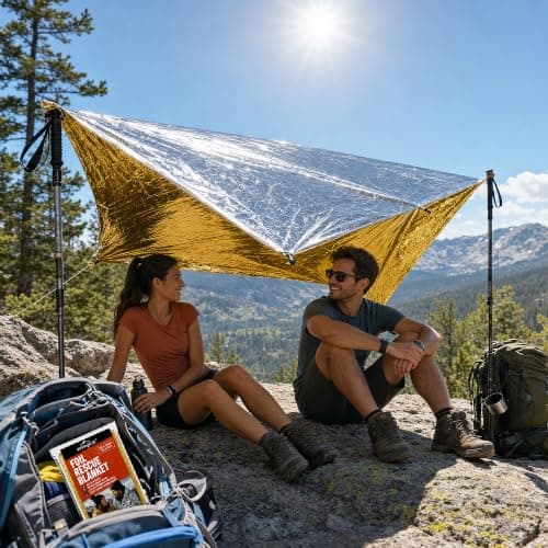 Emergency Rescue Foil Blankets (10 Pack), Thermal Mylar, Waterproof — view 5