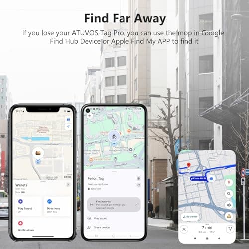 VOCOlinc Smart Tag 2 Pack for iOS & Android, Item Locator Compatible with Apple Find My and Google Find Hub App, Bluetooth Tracker Key Finder for Wallet, Backpack, Luggage, Bags — view 4