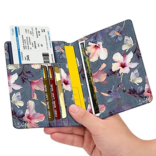 FINTIE Passport Holder Slim Travel Wallet RFID Blocking Card Case — view 3