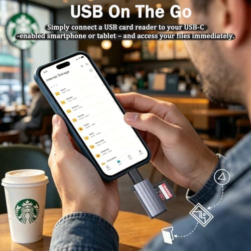6 Pack-5Gbp USB C to USB Adapter(3Pack)&USB to USB C Adapter(3Pack)-3Color — view 6