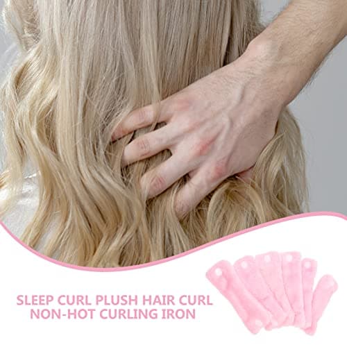 6pcs Sleep Hair Rollers Coral Fleece Heatless Curling Tool — view 3