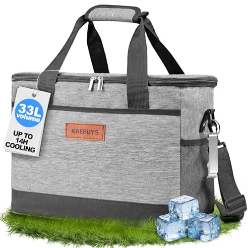 33L Thermal Insulated Cooler Bag Large Waterproof Lunch Bag Reusable