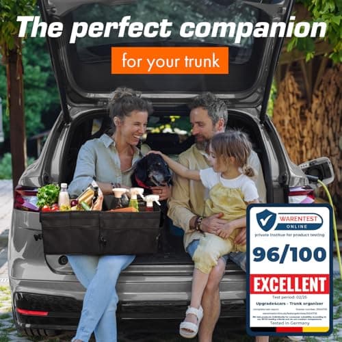 Upgrade4cars Car Boot Organiser XXL with Lid Foldable Interior Accessories — view 2