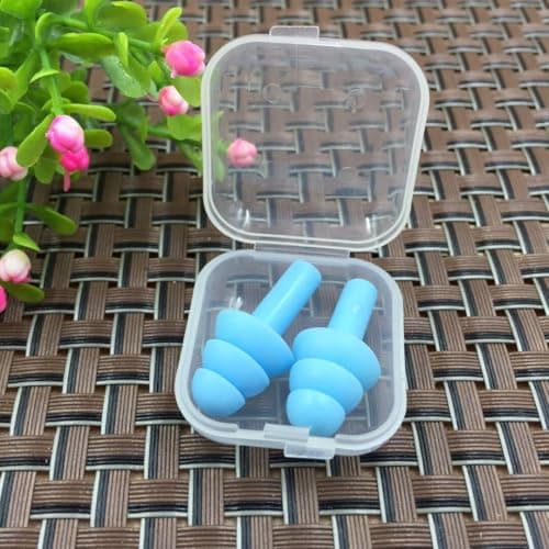 mophrati 1 Pair Earplugs Sleeping Noise Cancelling Silicone Snoring Earplug Comfortable Portable Pocket Non-Slip Wearable — view 6