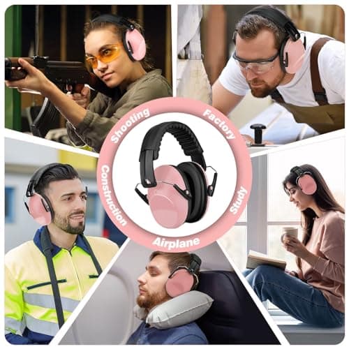 Kids Ear Defenders 2 Pack, Noise Cancelling Headphones for 3-16 Year — view 6