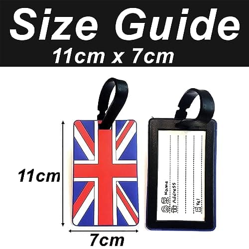 SystemsEleven Luggage Tag Strap Address Label Name Suitcase Luggage Tags Travel ID Bag Tag Silicone Luggage Tag with Name Perfect to Spot Luggage Travel Accessories Tags Set — view 5