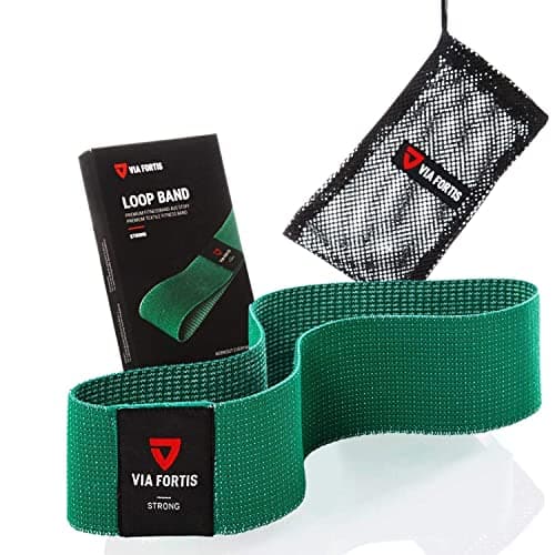 VIA FORTIS - Booty Band - Loop Band made of Textile [non-slip & tear-proof] - Fitness Band/Gymnastic Band as a Set or Individually for Legs, Buttocks and Arms - Textile instead of Rubber