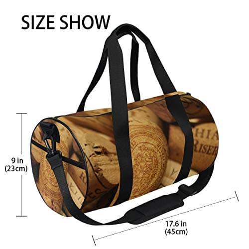 MONTOJ Cork of Wine Duffel Bag Large Gym Duffle Bag — view 4