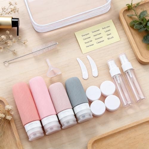 Travel Bottles for Toiletries 16 PCS - Silicone Squeezable Containers Set — view 6