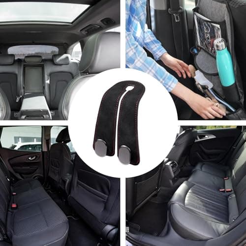 Car Handbag Holder Faux Leather Double Metal Organizer Universal — view 4