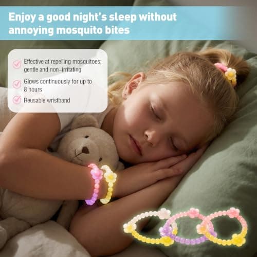 3PCS Mosquito-Repellent Bracelets Glow-in-the-Dark, Silicone Mosquito-Repellent Bracelets with Natural for Kids Adults, Outdoor Travel Summer(Purple) — view 5