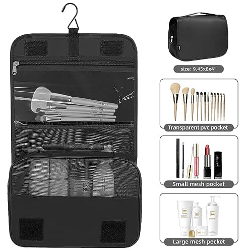 BAGAIL 10 Set Packing Cubes Various Sizes Packing Organizer for Travel Accessories Luggage Carry On Suitcase - Black — view 3
