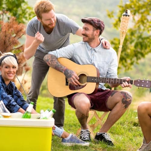 BCOATH Folding Side Table Small Folding Table Wooden Portable Outdoor for Garden Camping Beach Picnic Wine Serving Desk Plant Stand 28.00 X 26.00 X 26.00 cm — view 2