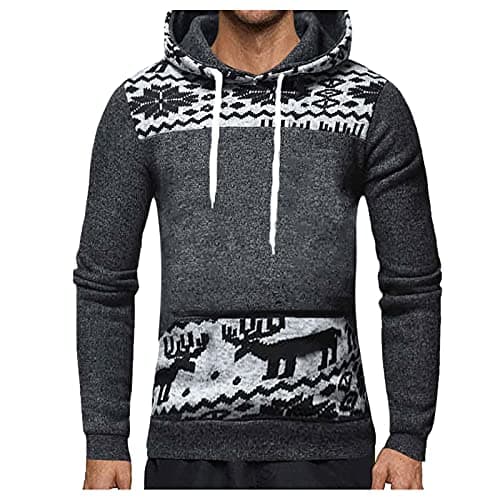 CEWIFO Men Sweatshirt Set Honeymoon Dark Gray