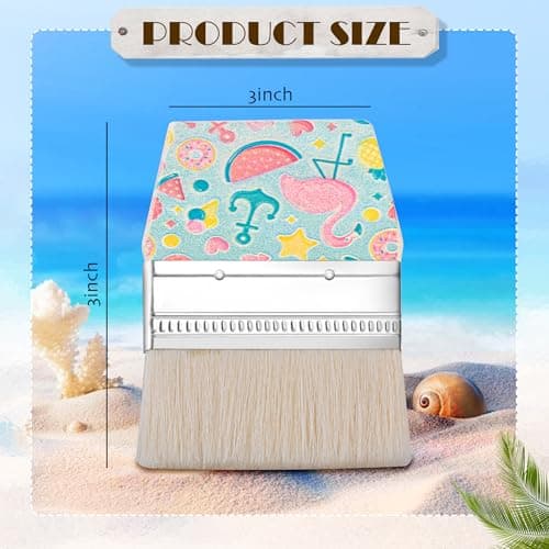 Yuecda Sand Beach Cleaning Brush Body Skin Feet Sand Remover for Beach Volleyball Sandboxes Beach Events Water Activities Sand Occasion — view 2
