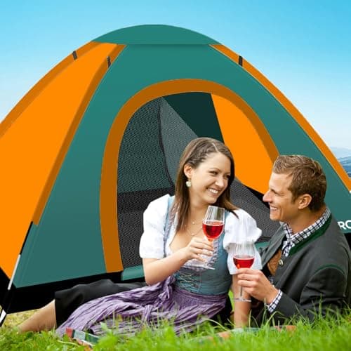 URPRO Portable Camping Tent, 2 Person Lightweight Tent, Waterproof Windproof, UV Protection, Perfect for Beach, Outdoor, traveling, hiking, camping, hunting, fishing — view 5