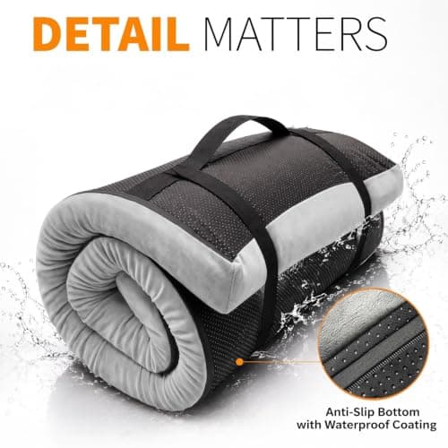 Foam Camping Mattress, Portable Sleeping Pad for Cot (King:78X59") — view 6
