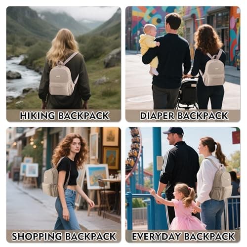 AOTIAN Lightweight Nylon Daypack, Small Hiking Backpack for Women — view 6