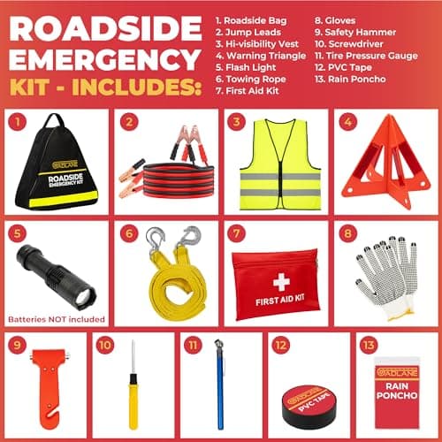 GADLANE Car Breakdown Emergency Kit - Large Roadside Car Emergency Kit — view 2