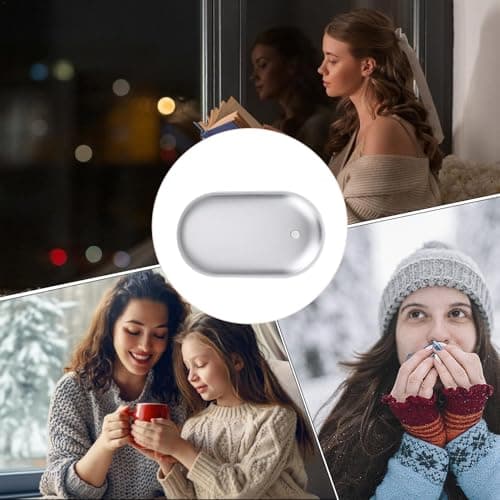 Vuggdt Electric Hand Warmer | Winter Pocket Heater Reusable Handwarmer Power Bank,USB Hand Warming Device, Portable Nightlight For Outgoing, Working, Home — view 4