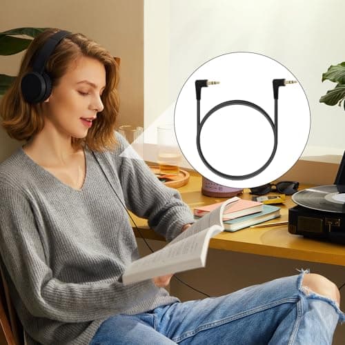2PCS Short 3.5mm Right Angle Cable, 90 Degree Mini Jack to Mini Jack Cable 0.3m, Gold-Plated 3.5 Male to Male Lead for Headphones, Car Stereo, Speaker, Audio Cables for Quality Sound Connection — view 6
