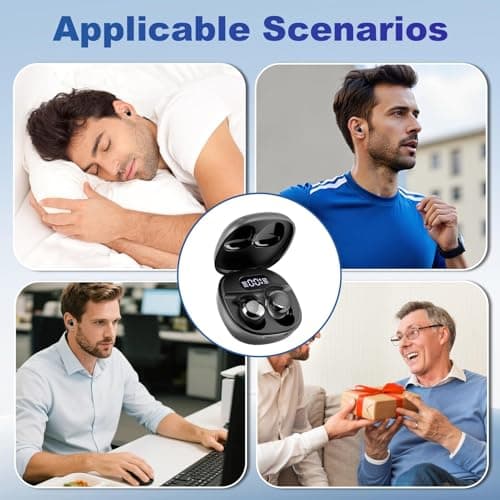 Sleep Earbuds for Side Sleepers, Wireless Bluetooth 5.4 Mini Earphones — view 5
