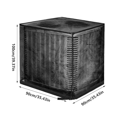 Outdoor Air Conditioning Cover – Folding Dust Protector 90x90x100 cm Mesh Shield for Pool Winter Use Weather Resistant Essential Travel Accessory — view 5