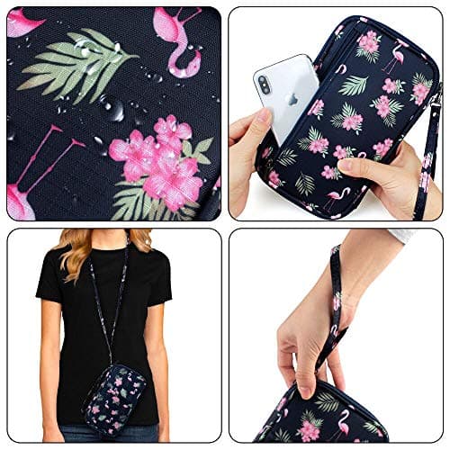 homchen RFID Blocking Travel Passport Wallet Holder, Document Organiser Case Credit Card Holders for Men and Women (Large Flamingo-RFID) — view 4