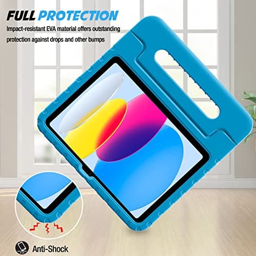 ProCase Kids Case for iPad A16 11th 11” / iPad 10th 10.9” -Blue — view 3