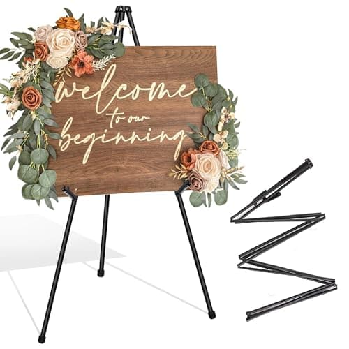 VAIIGO Thickened Easel Stand for Display, Adjustable Folding Metal Tripod