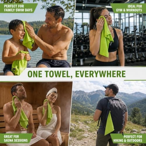 Quick Dry Microfibre Towel, Lightweight & Super Absorbent Travel Towel — view 6