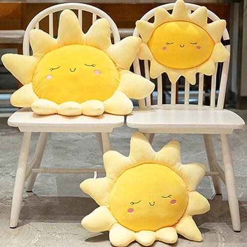 OUKEYI Soft Sun Plush Pillow, Sun Shape Chair Cushion, Car Pillow (58cm/22.8 in) — view 3