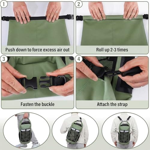 XREE 25L Dry Bag, Roll-Top Waterproof Bag Heavy Duty Waterproof Backpack — view 5