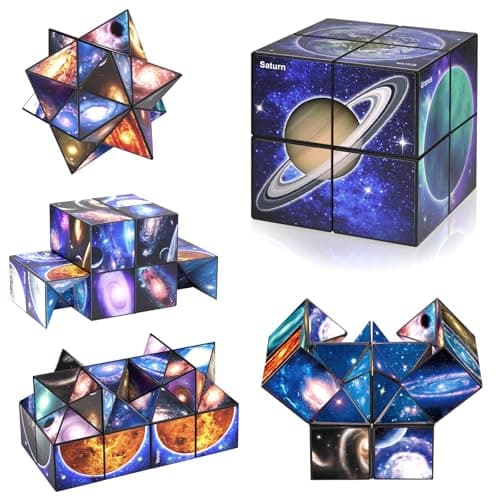 Euclidean Cube Fidget Toys for Kids 2 in 1 Fidget Cube Star Cube Puzzle Toy
