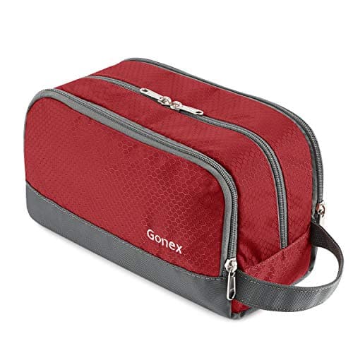 Gonex Men's Toiletry Bag, Water-Resistant Nylon Travel Wash Shower Bag