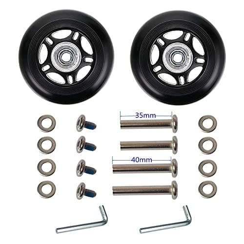 LOTOWELZON Suitcase Luggage Replacement Wheels OD64x6x18mm/2.52x0.24x71in — view 5