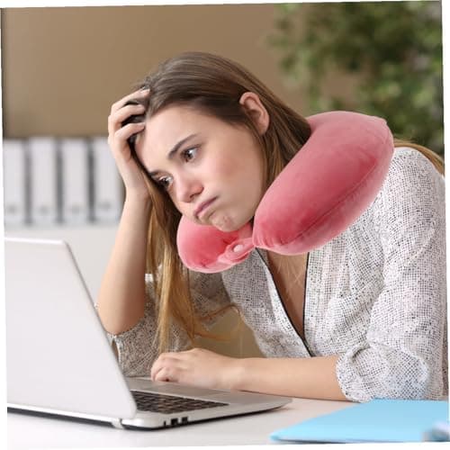 BESTYASH U-shaped Pillow for Travel and Sleeping Neoprene Material Neck Support Pillow Cervical Spine Design for Long Trips — view 4