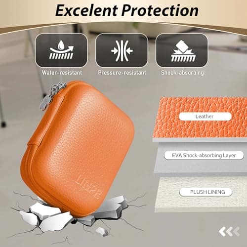 Linpr Digital Camera Case for Kodak PIXPRO FZ45/FZ55/IXNAIQY, Orange — view 5