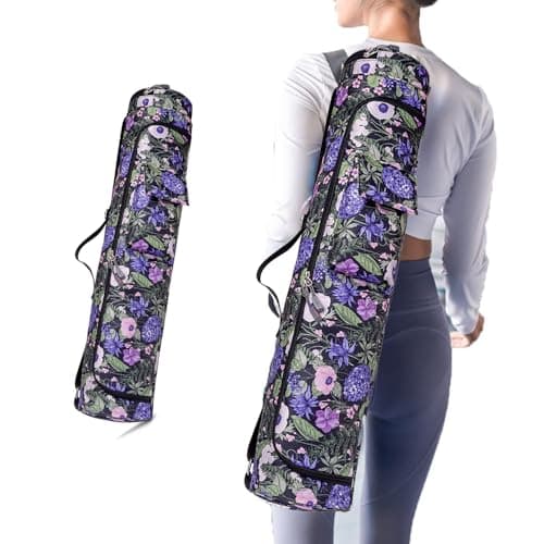 Oaygat Yoga Mat Bag Large Quick Dry Non Slip Pilates Carrying Bag Extra Long Microfibre Pilates Bag Yoga Carry Luggage Pliates Gym Exercise Mats Bag with Bottle Pocket and Wet Compartment