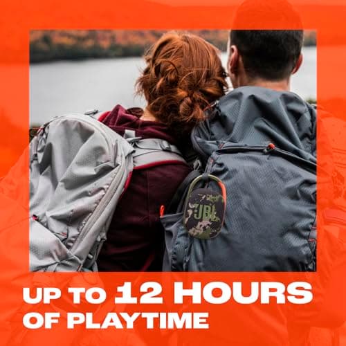 JBL Clip 5 Ultra-Portable Bluetooth Speaker with Integrated Carabiner, Big JBL Pro Sound, PlaytimeBoost, Waterproof Design and 12-Hour Playtime, Black — view 3