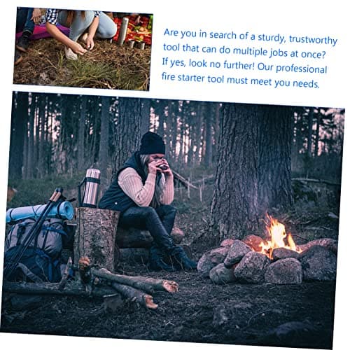 Anneome 6packs Outdoor Survival Fire Starter Tool Camping Accessories Fire Jute Silk for Travel and Backpacking Essentials — view 3