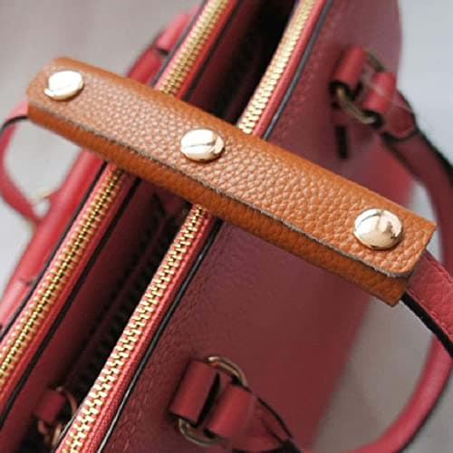 QOTSTEOS 2pcs Handbag Handle Covers, Luggage Wrap Protector PU Leather For Tote — view 4