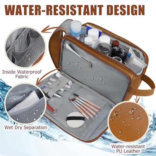 Gloppie Toiletry Bag, Wash Dopp Kit for Men, Water-Resistant Shaving Bag — view 4