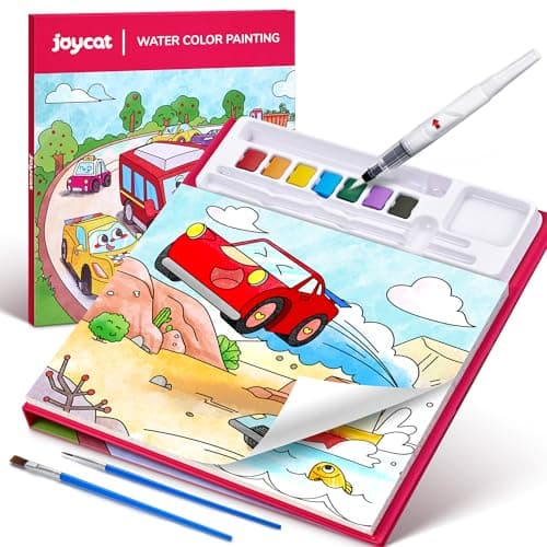 JoyCat Paint with Water Coloring Books for Toddlers (Transportation)